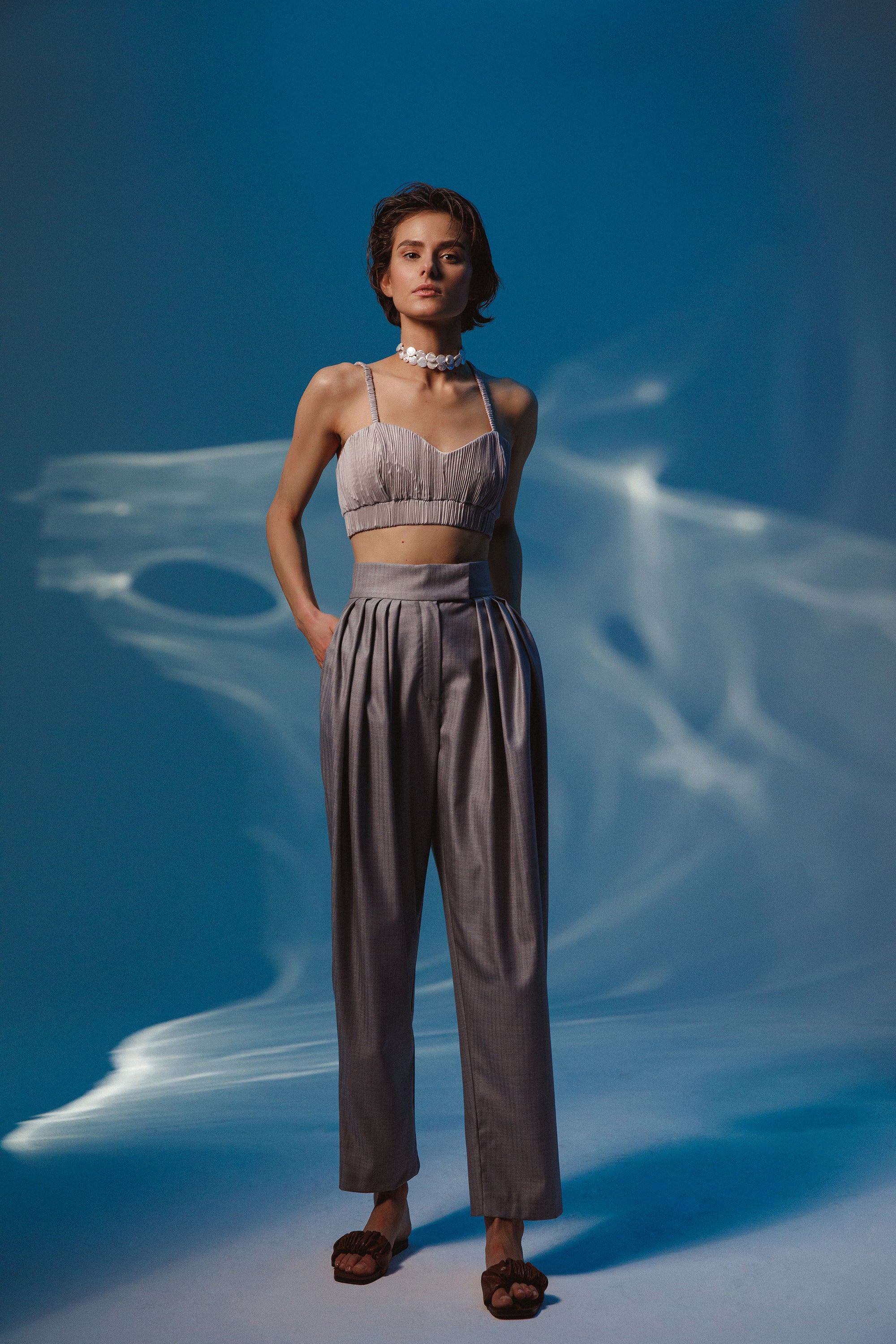 Pants with front pleats BA2 | IPANTS™
