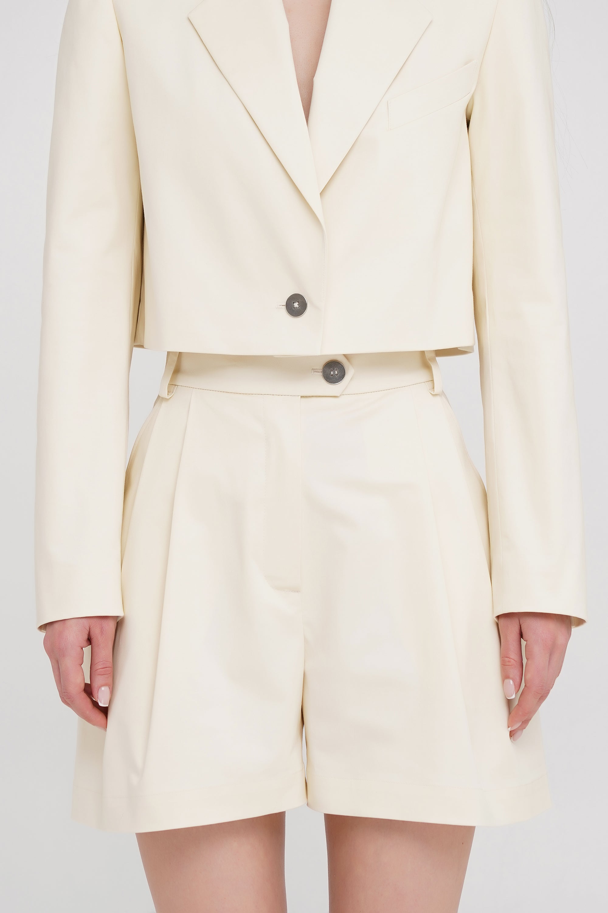 Cropped shorts suit set | IPANTS™