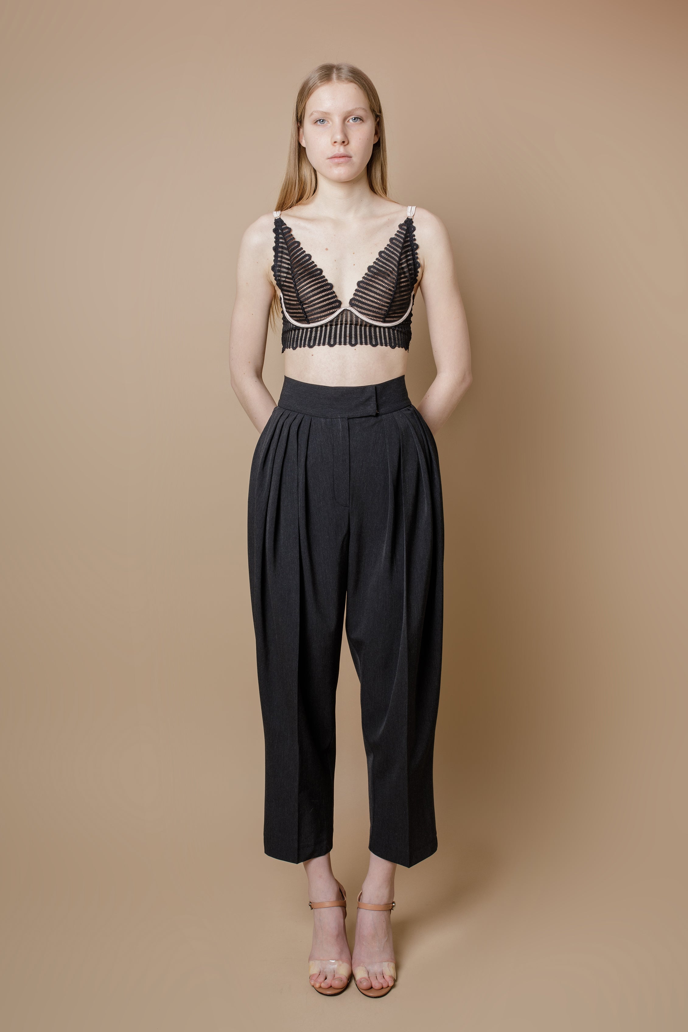 Pants with front pleats BA2 | IPANTS™