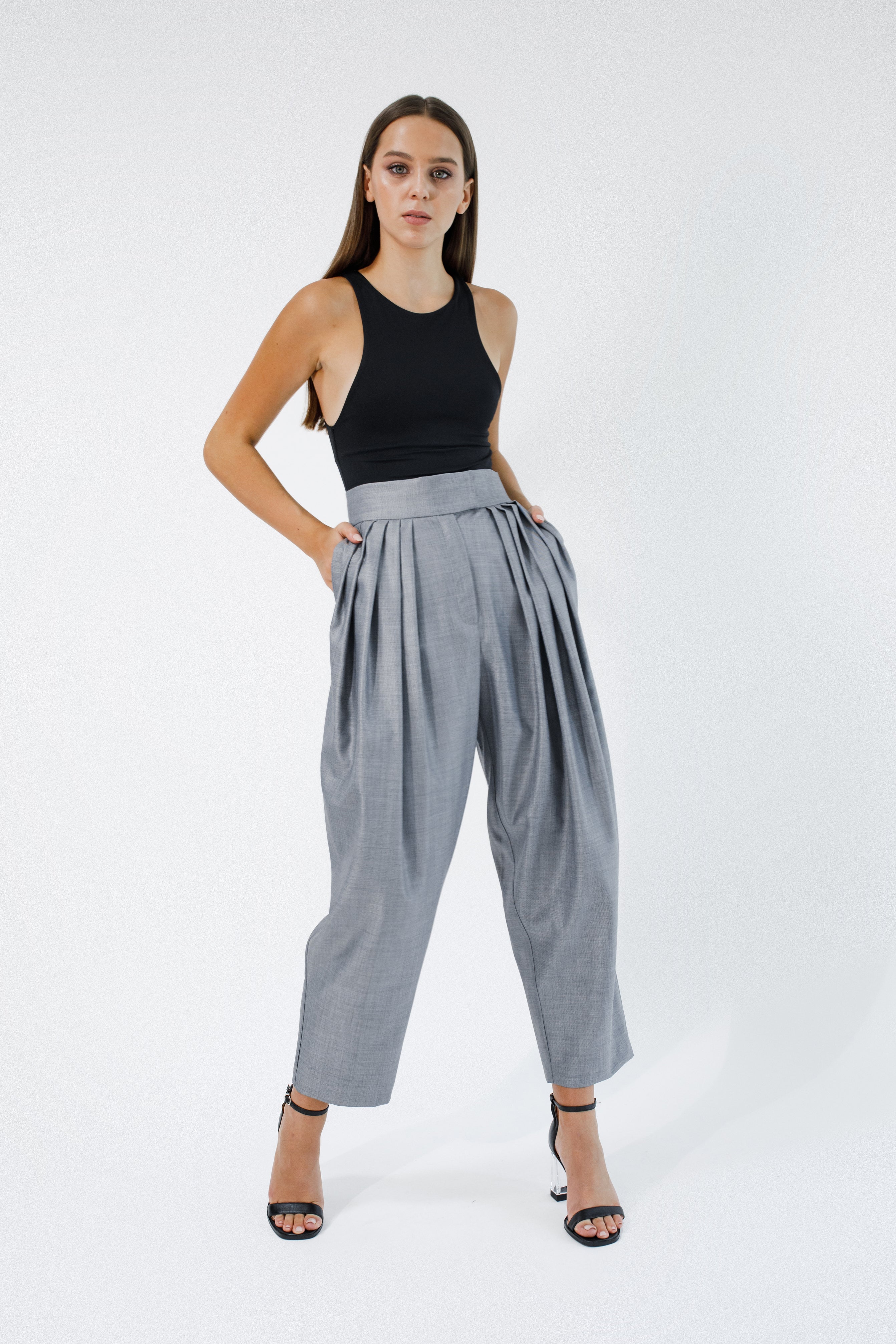 Pants with front pleats BA2 | IPANTS™