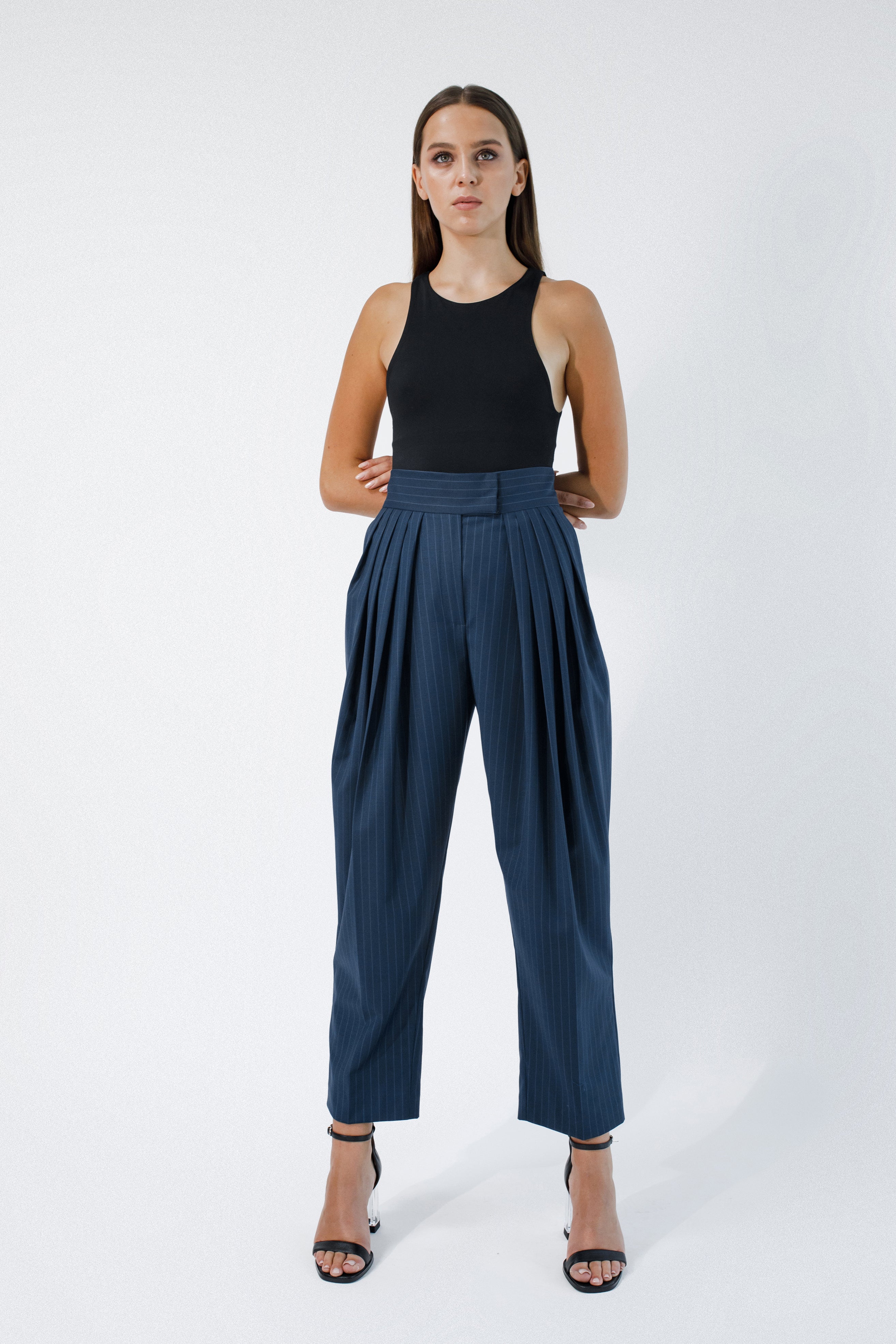 Pants with front pleats BA2 | IPANTS™