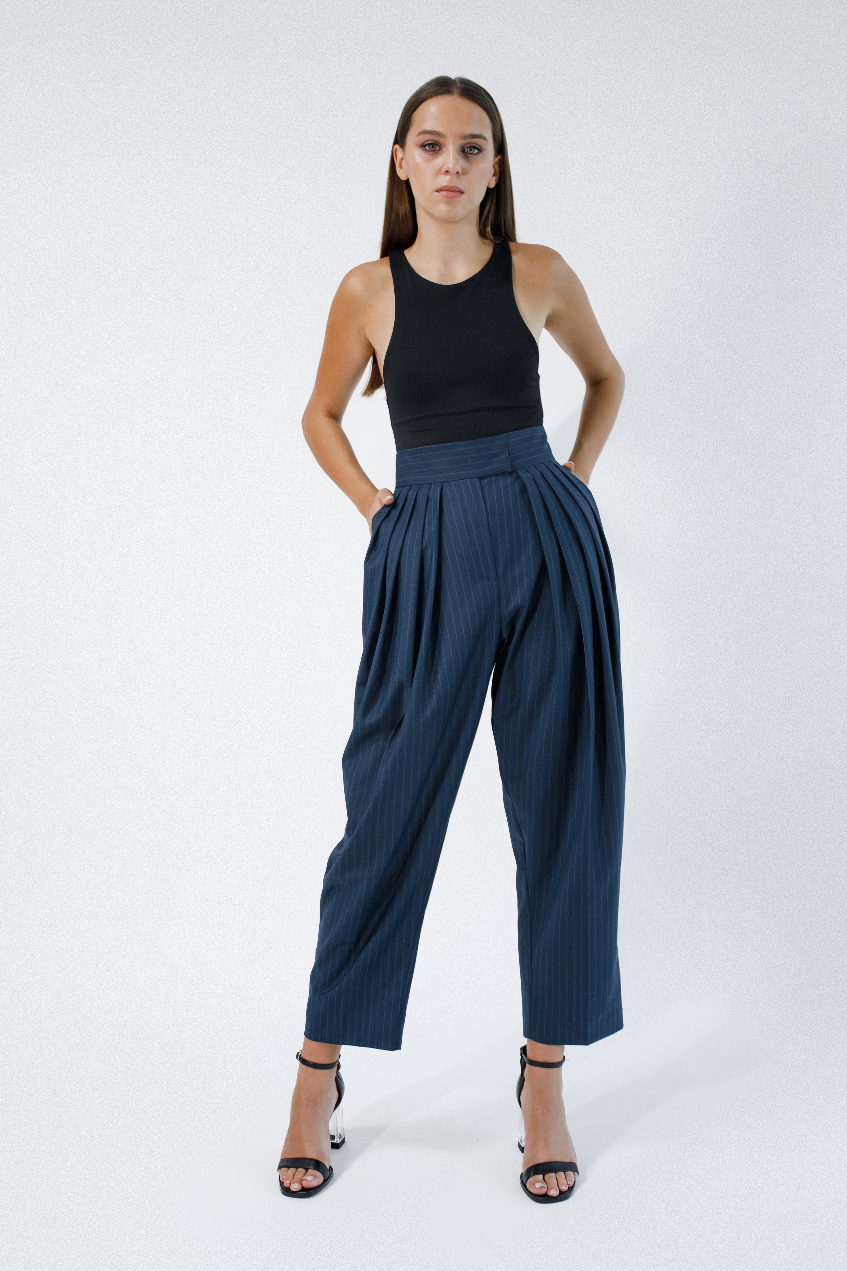 Pants with front pleats BA2 | IPANTS™