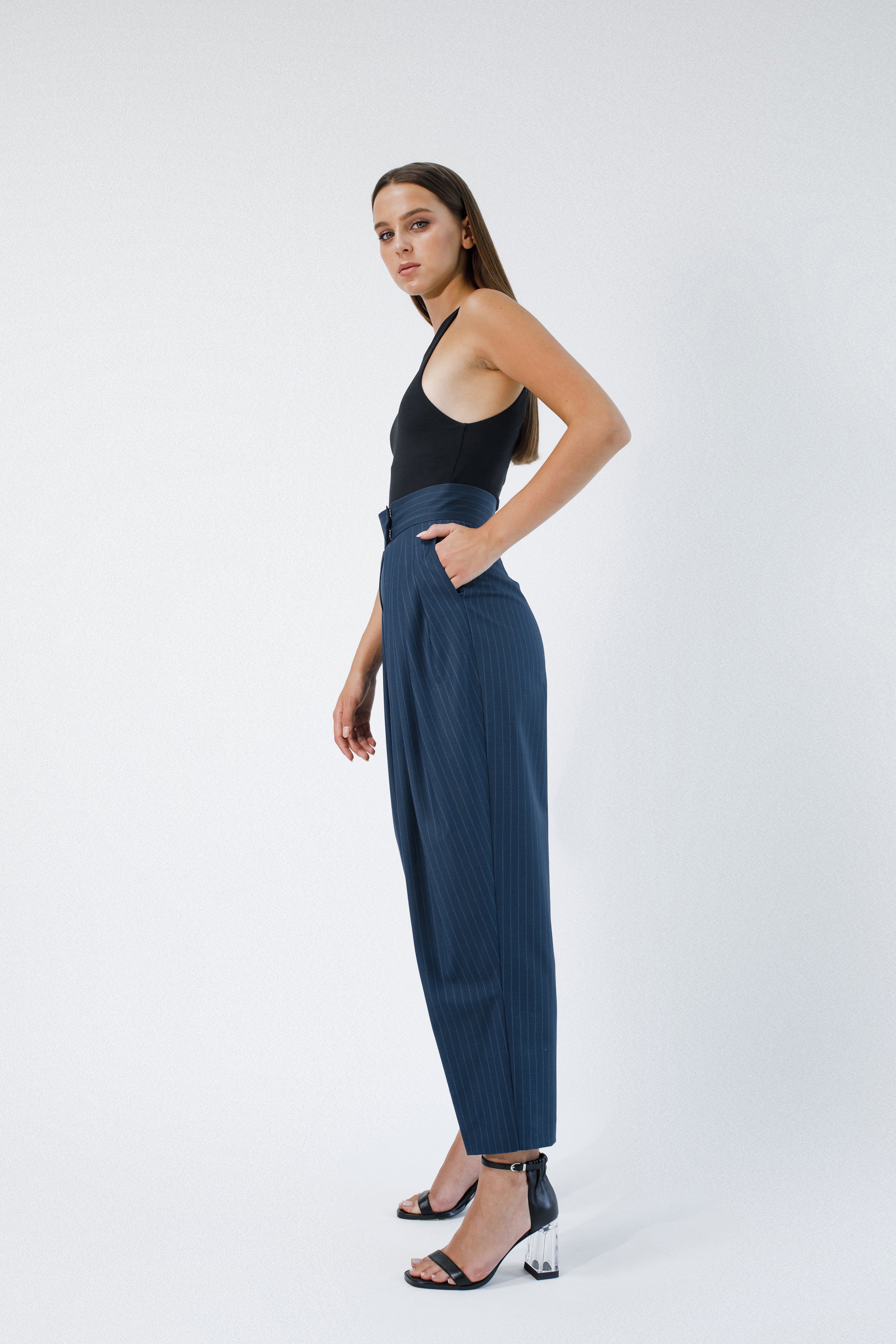 Pants with front pleats BA2 | IPANTS™