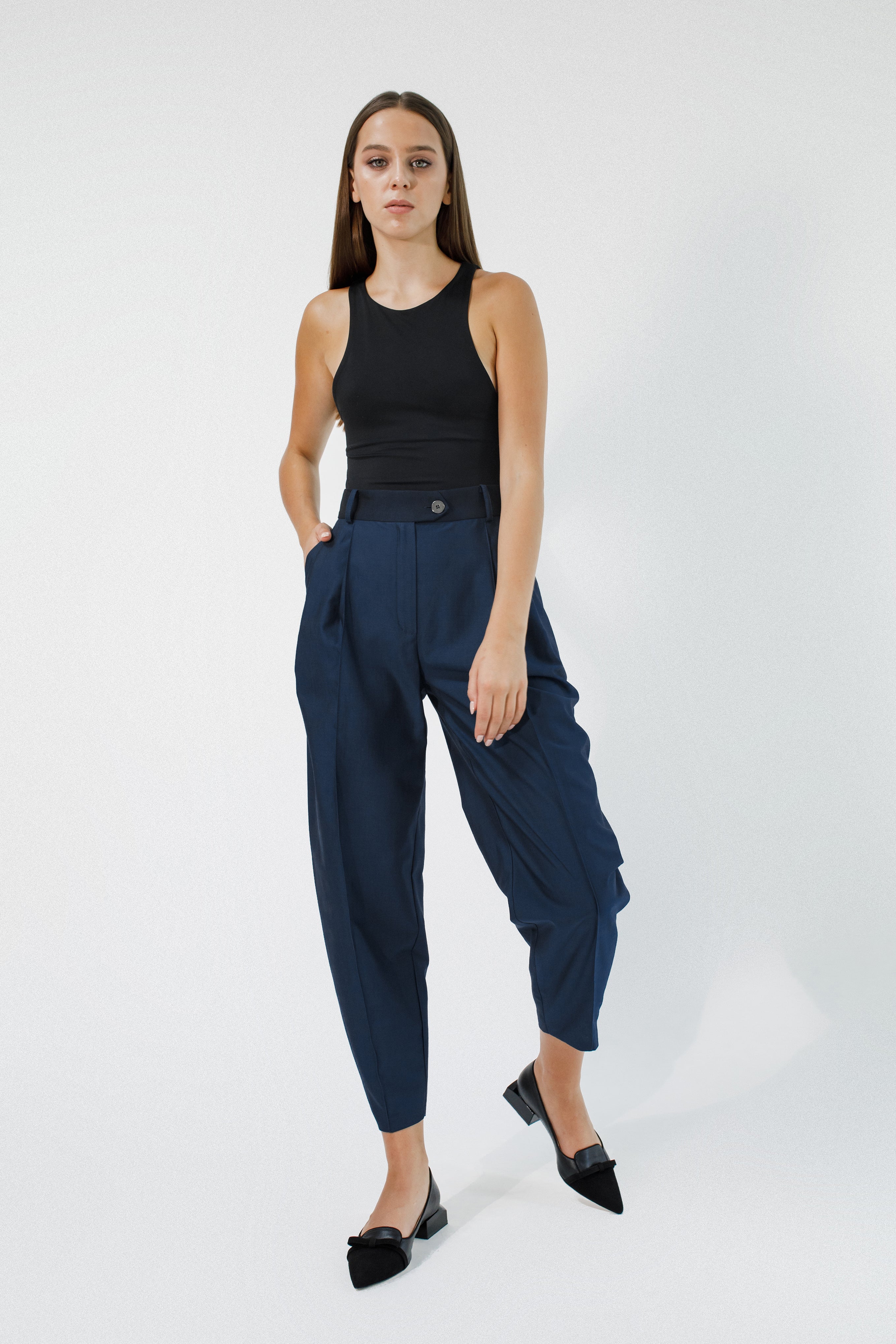 Pleated Banana Pants BA1 | IPANTS™