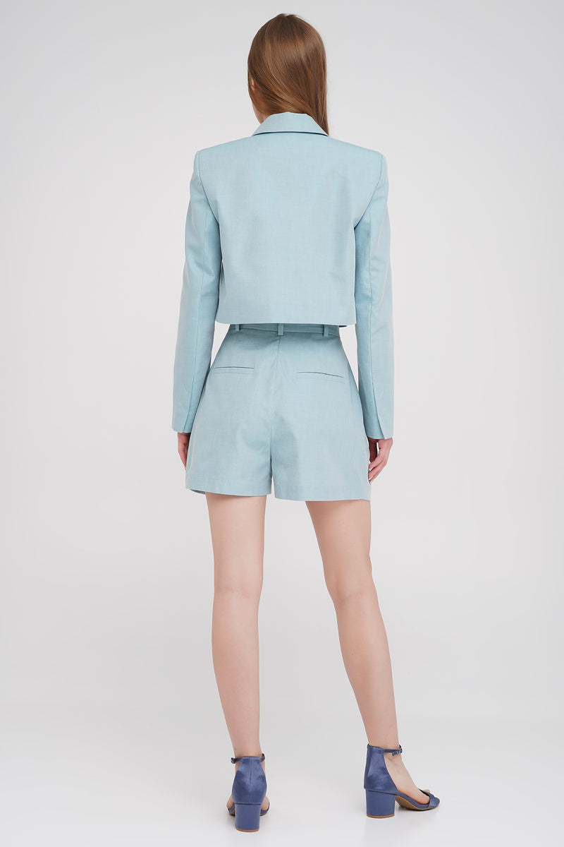 Cropped shorts suit set  | IPANTS™