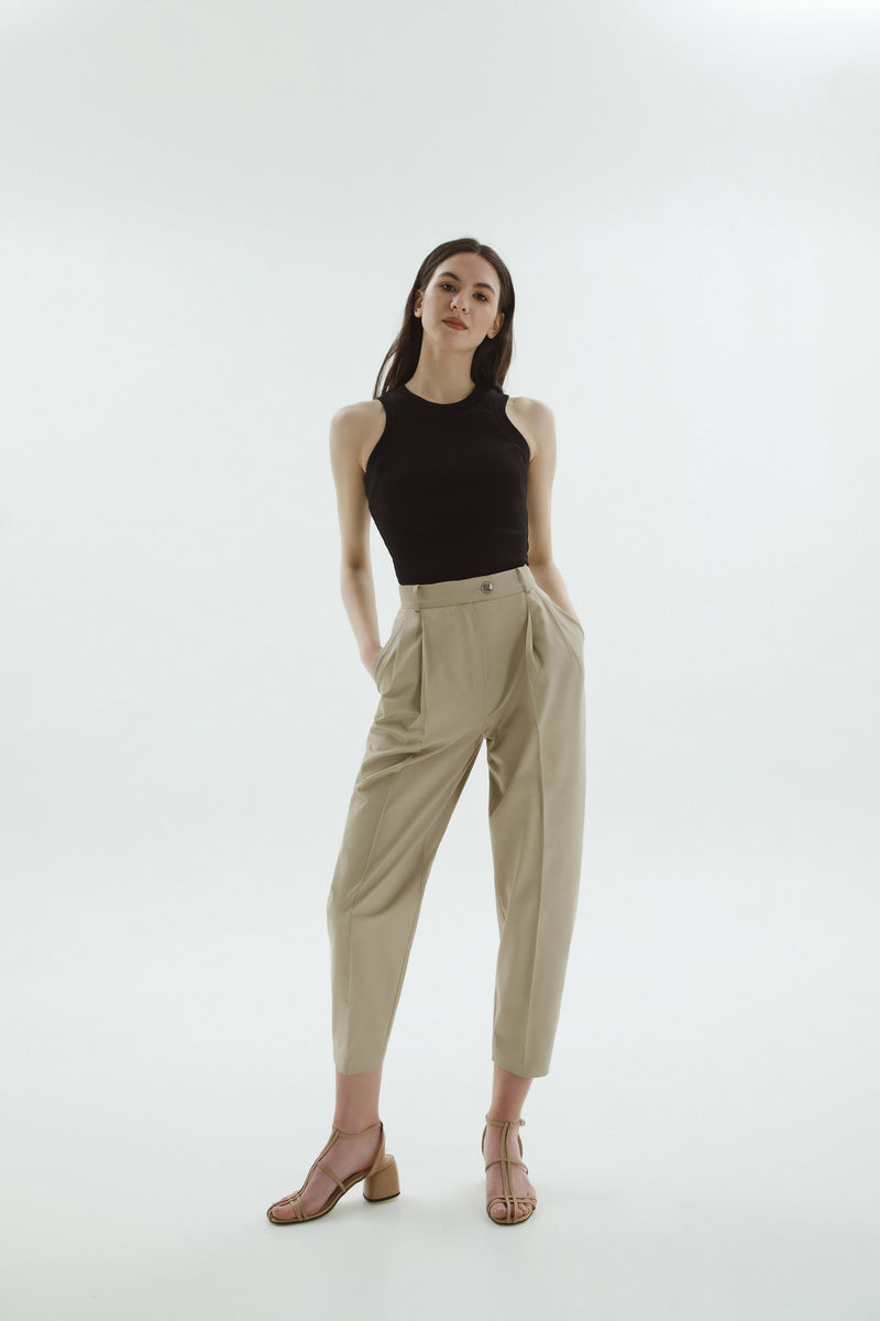 Nala pleated tapered pant  Sustainable women's clothing made in